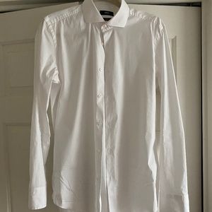 Hugo Boss white shirt slim fit and stretch - Size 38 / 15.5